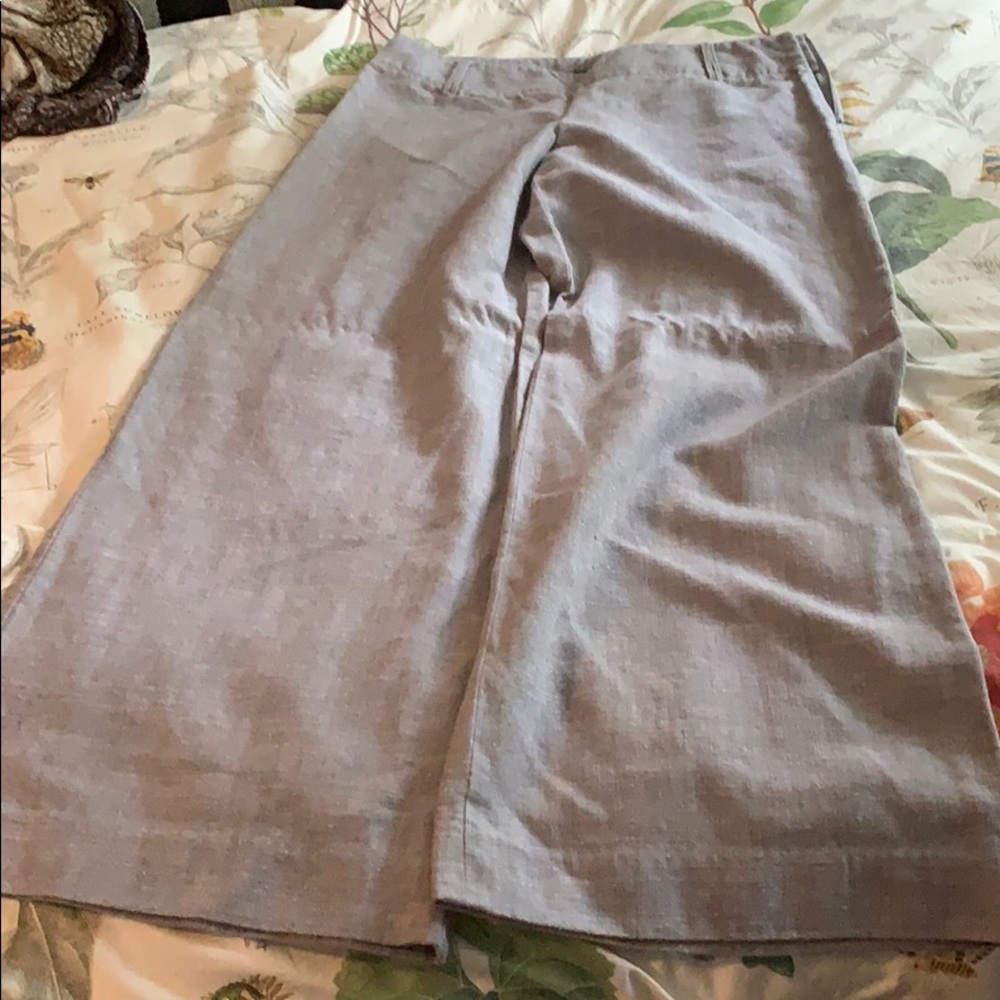 EUC WIDE LEGGED LINEN PANTS BY MOSSIIMO SIZE 12